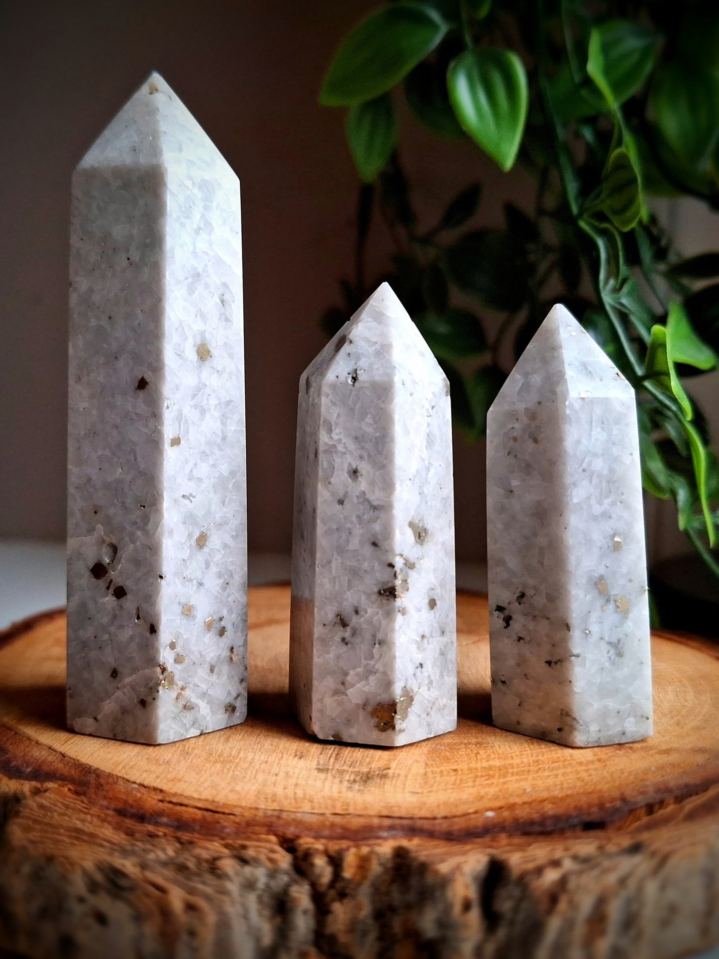 Pyrite in Quartz Tower