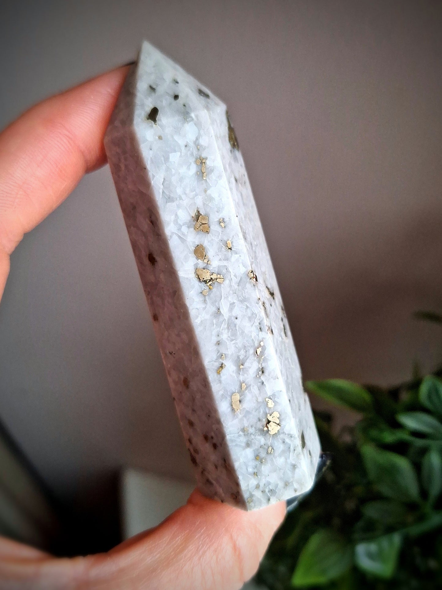 Pyrite in Quartz Tower