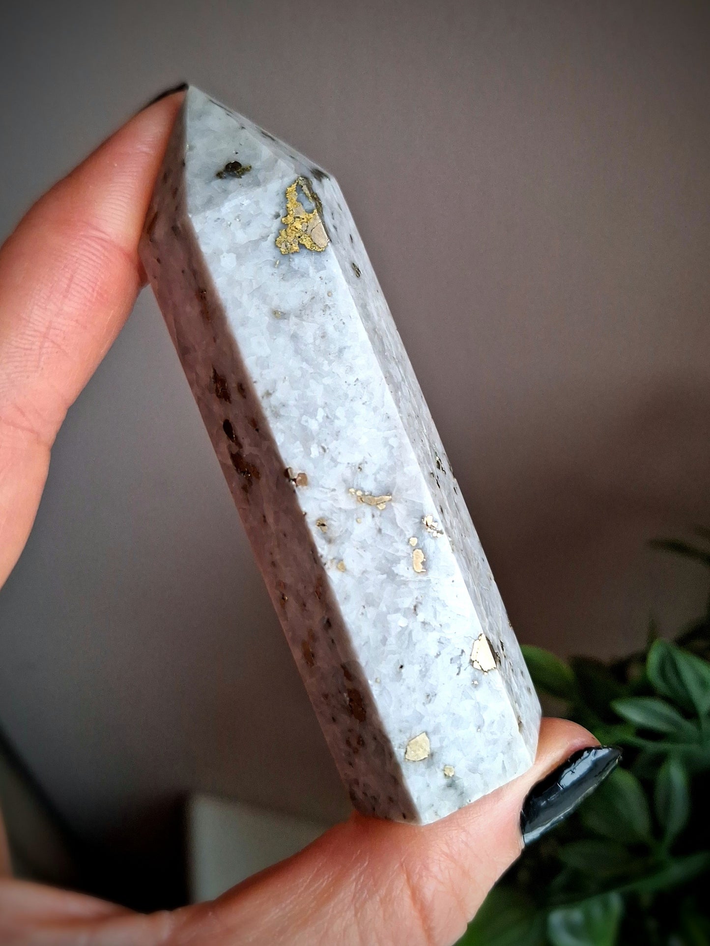 Pyrite in Quartz Tower