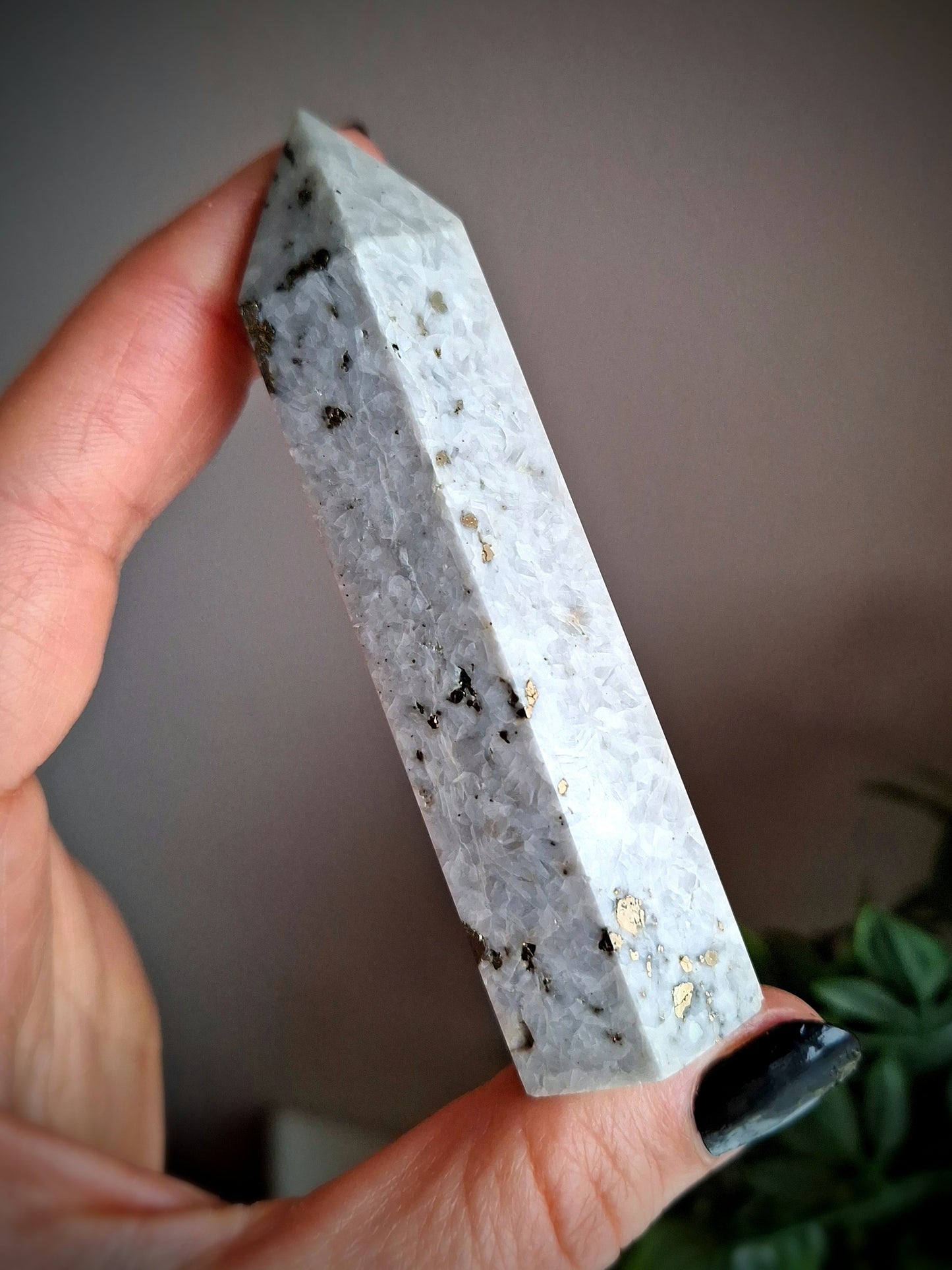 Pyrite in Quartz Tower