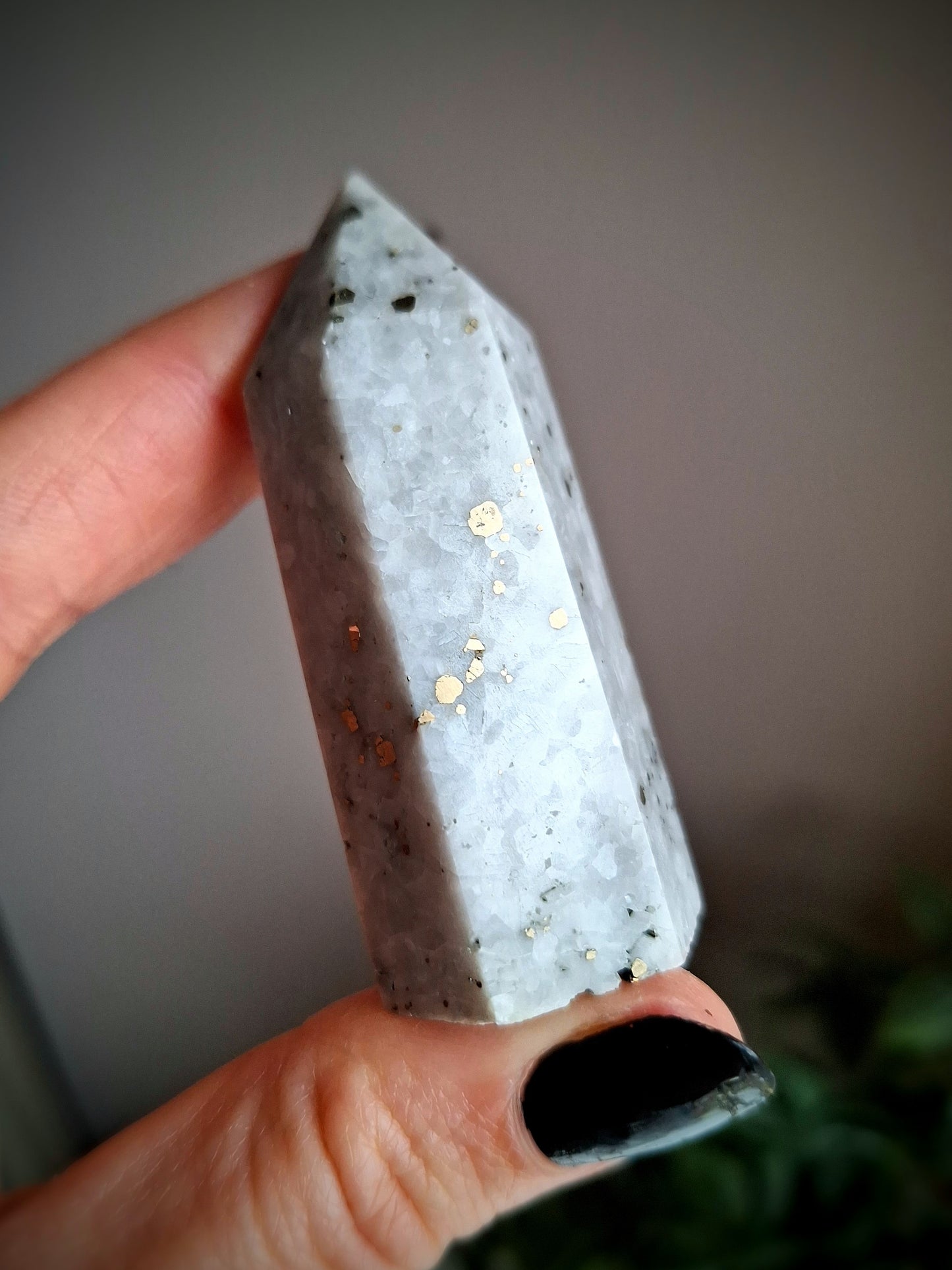 Pyrite in Quartz Tower